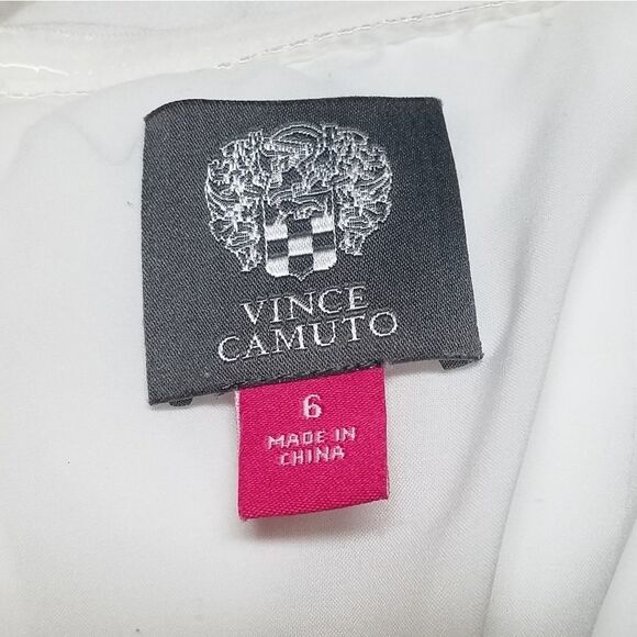 VINCE Camuto White Off-the-Shoulder Midi Dress - Picture 15 of 16